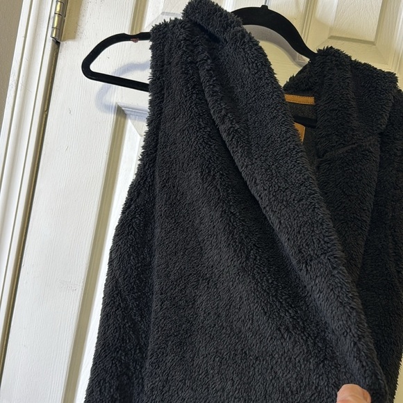 Koolaburra by Ugg Teddy Bear Black Hooded Cardigan Size Large - Picture 3 of 10